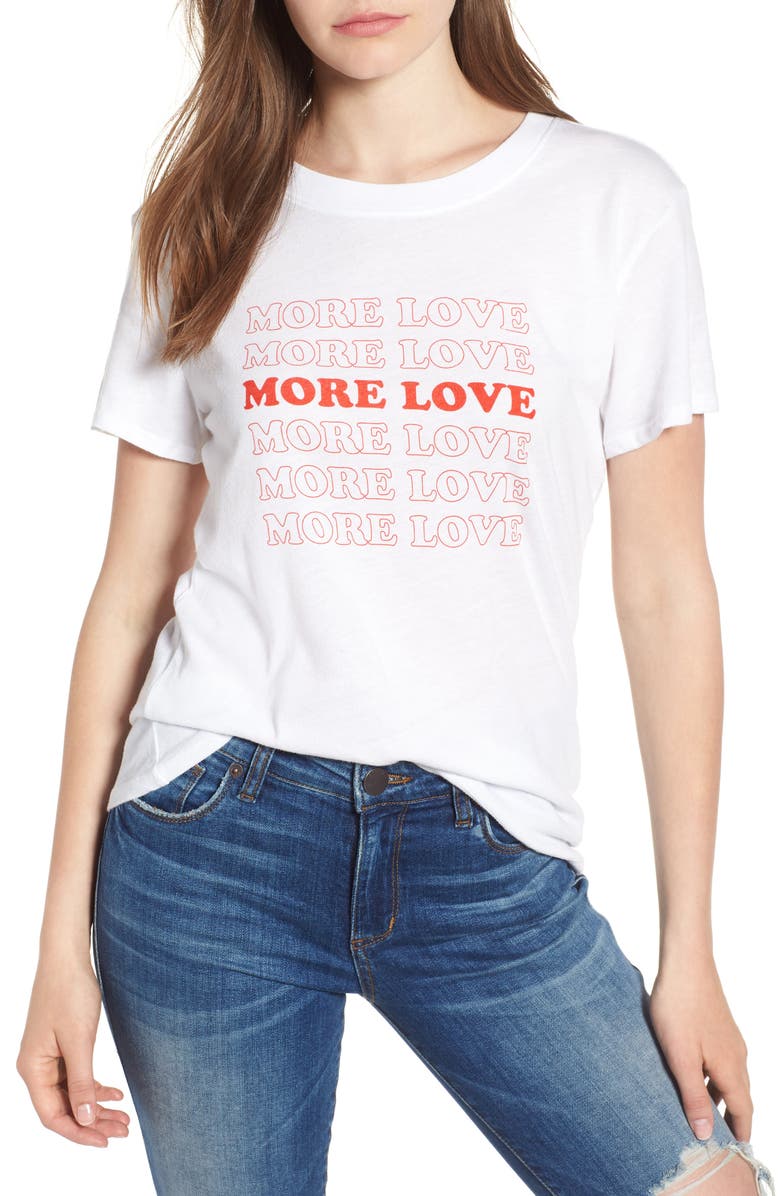 Sub_Urban Riot More Love Slouched Tee, Main, color, 