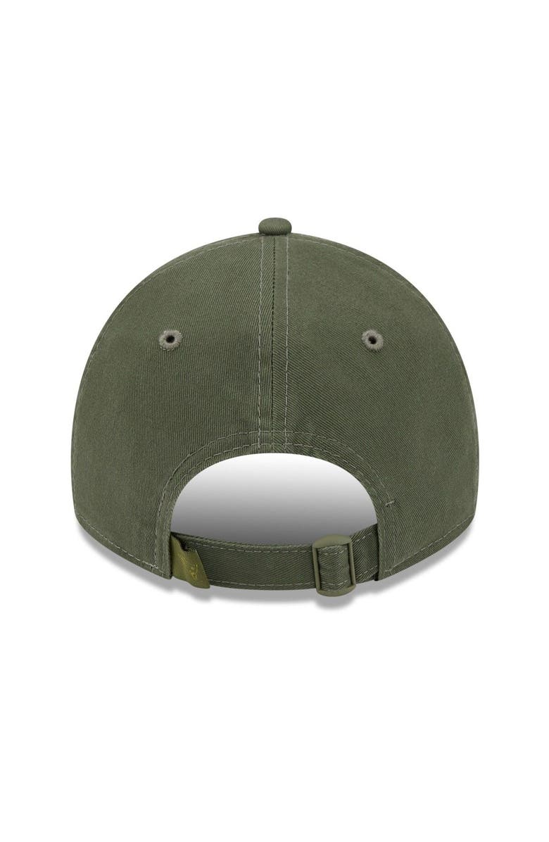 New Era Men's New Era Olive New England Patriots Core Classic 2.0 Tonal 9TWENTY Adjustable Hat, Alternate, color,