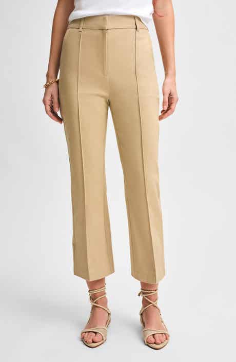 Isaac Mizrahi New York Stretch Twill Ankle Kick Flare Pants