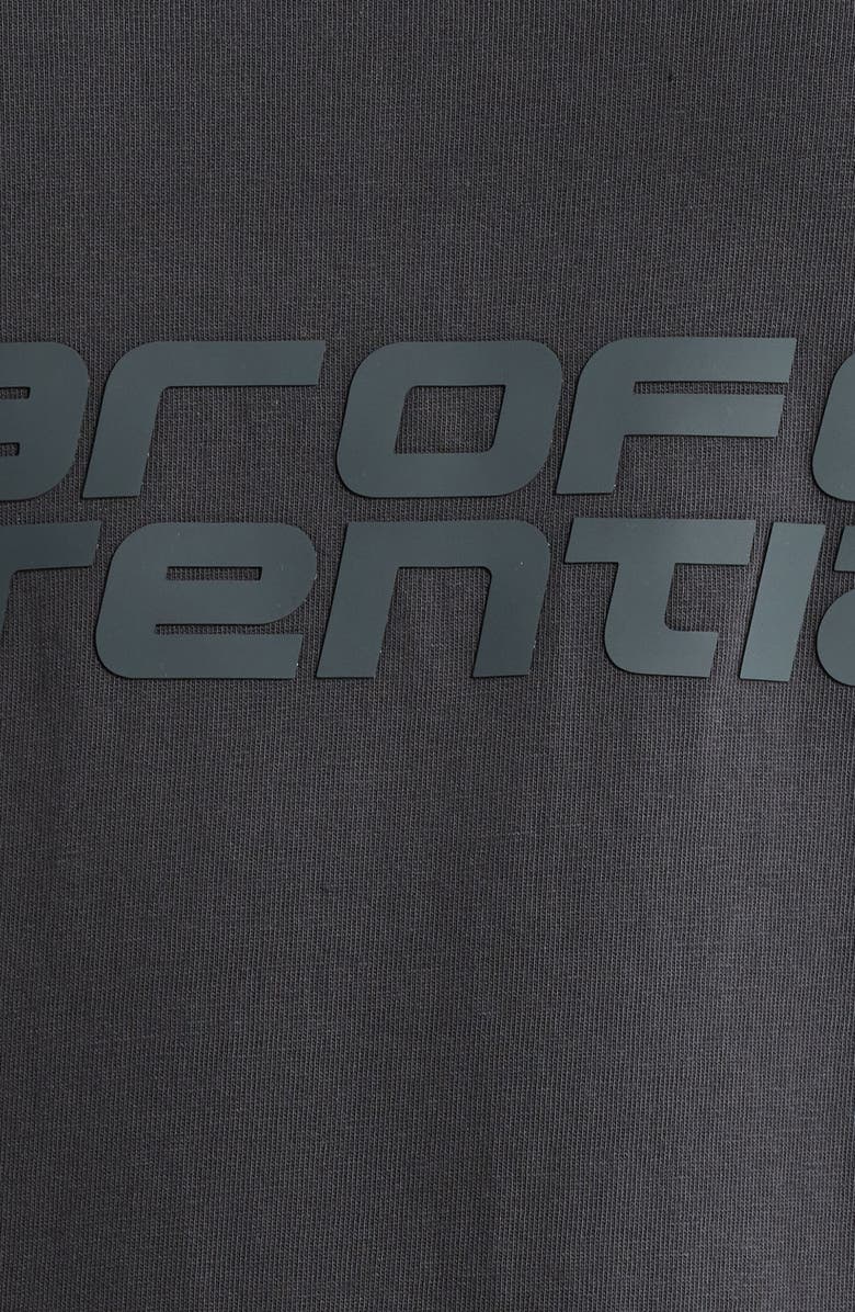 Fear of God Essentials '90s Logo Long Sleeve Cotton Graphic T-Shirt, Alternate, color, Vintage Black