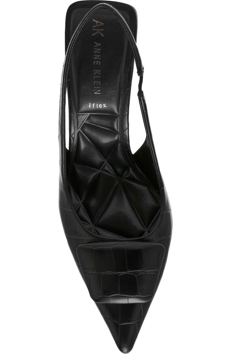 Anne Klein Ilani Slingback Pump, Alternate, color, Black Croco Pu