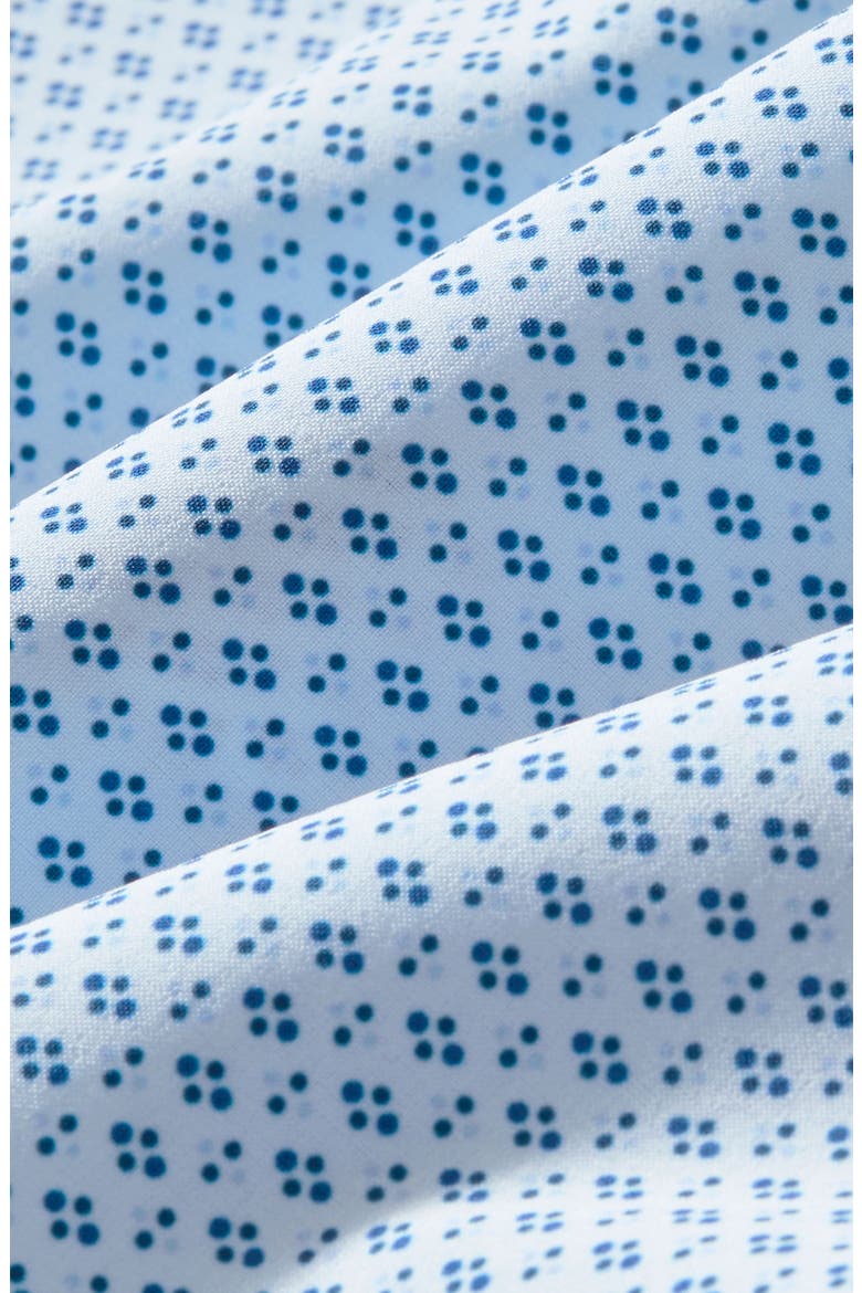 Leeward Trim Fit Skyline Multi Diamond Short Sleeve Button-Up Shirt, Alternate, color, SKYLINE BLUE MULTI DIAMOND