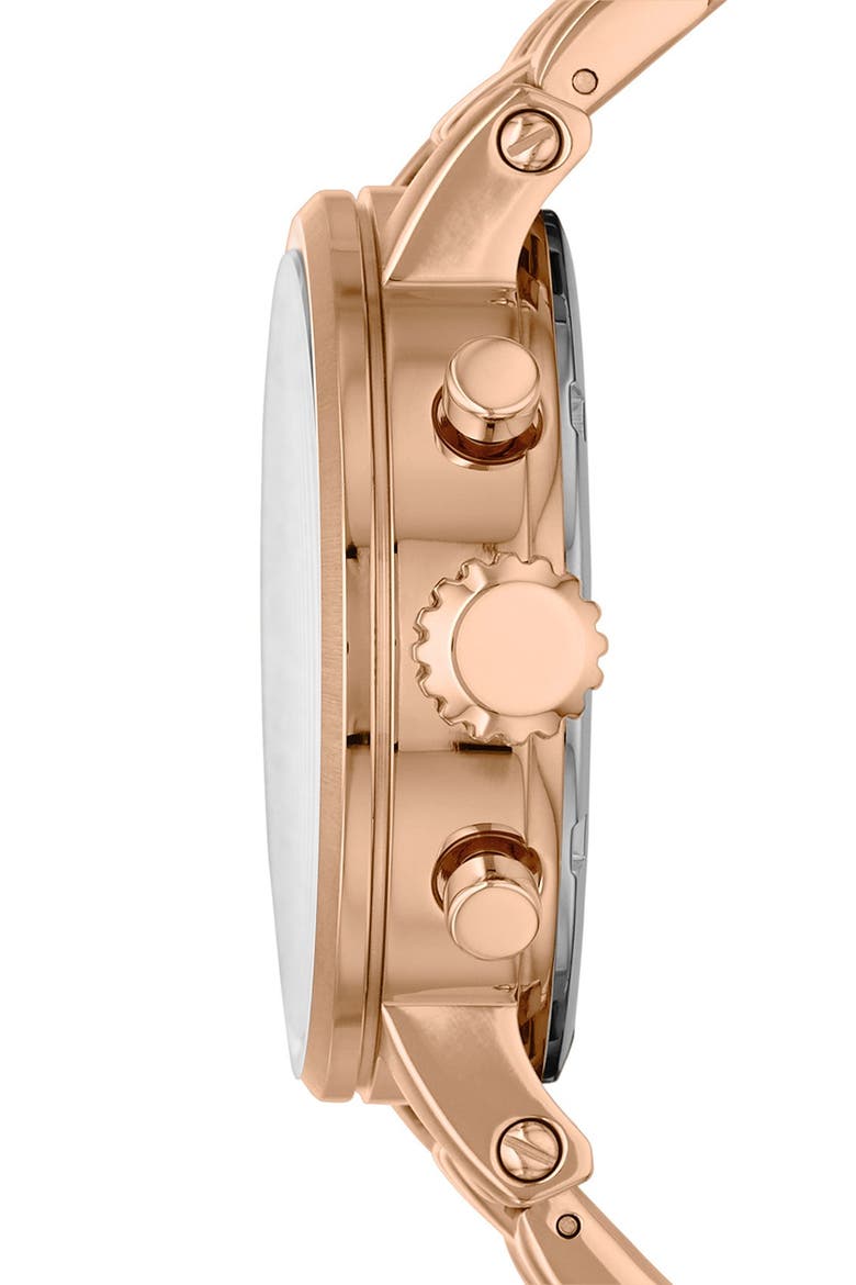 'Original Boyfriend' Chronograph Bracelet Watch, 38mm, Alternate, color, ROSE GOLD/ TAUPE