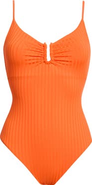 Sanctuary V-Wire Rib One-Piece Swimsuit