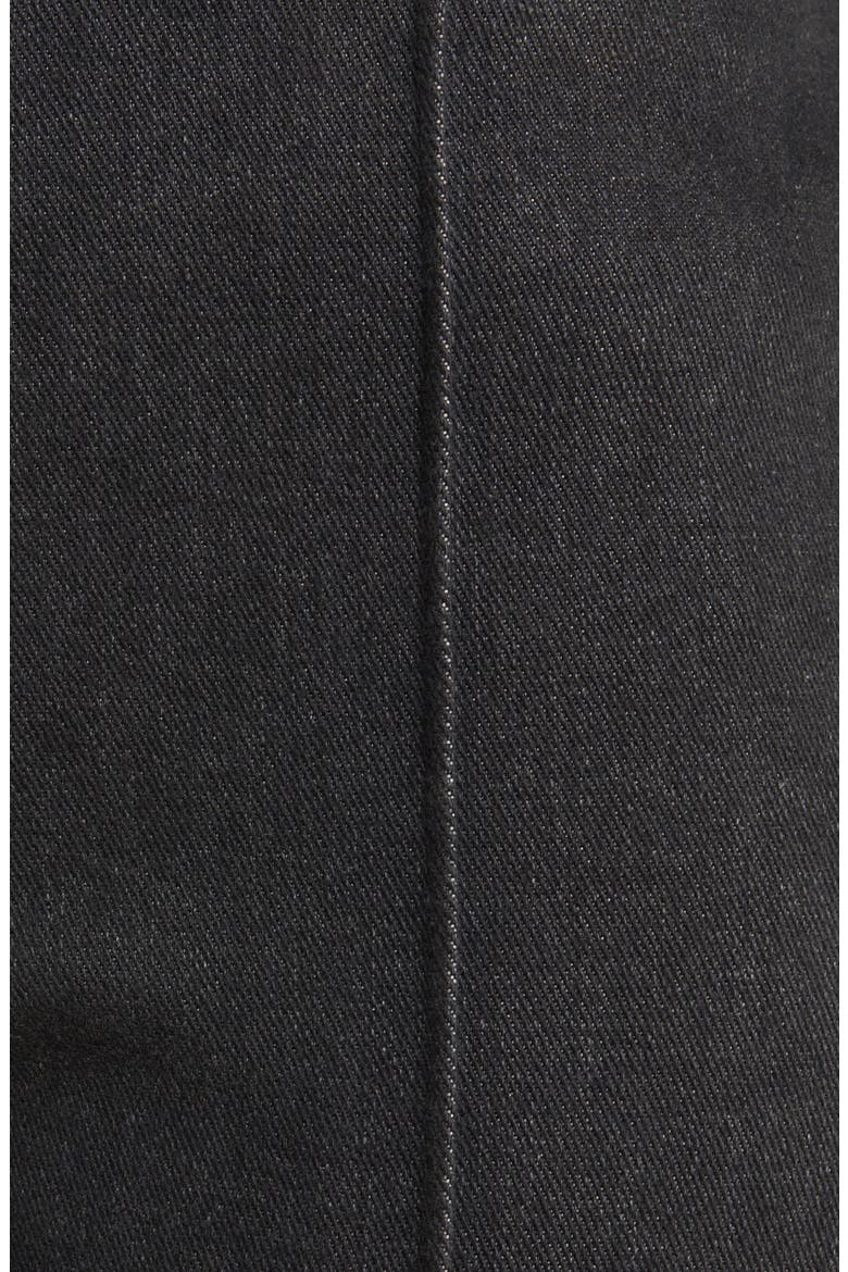 Anisten Tailored Pintuck High Waist Stretch Flare Jeans, Alternate, color, CHARCOAL STONE