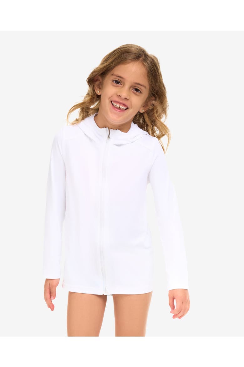 Kid's Full Zip Hoodie Top, Alternate, color, White