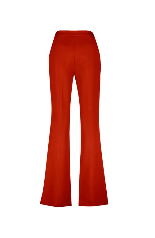 Ivonne Semi-flared Trousers In Orange