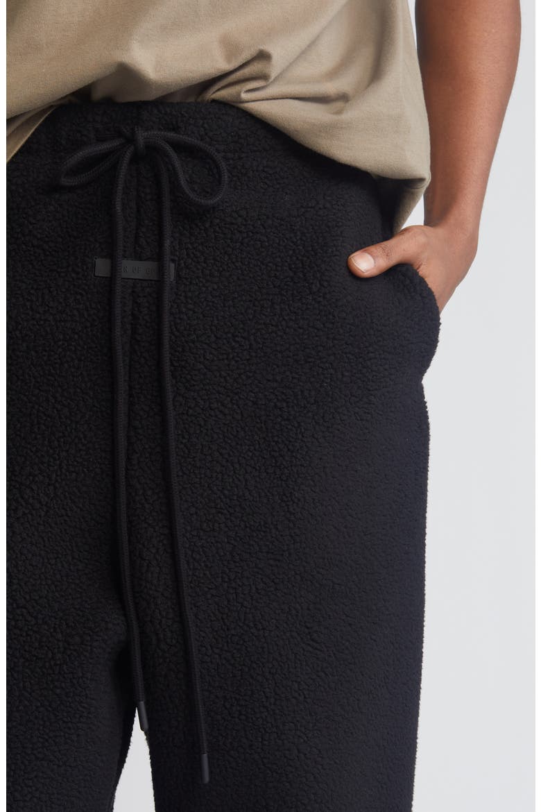 Polar Fleece Lounge Pants, Alternate, color, JET BLACK