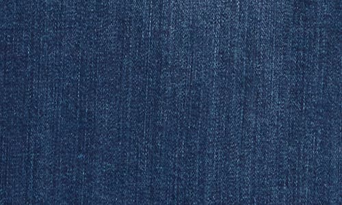 7 For All Mankind Side Slit Denim Midi Skirt In Lapis