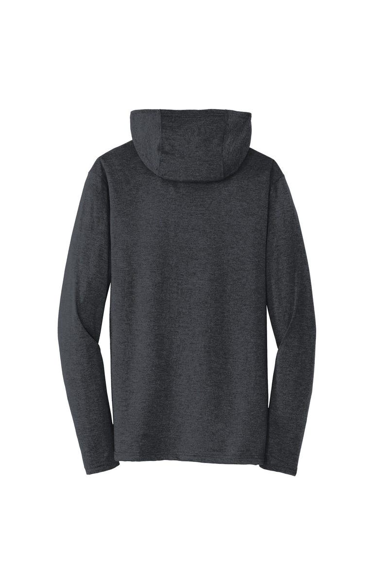 CHECKERED FLAG Women's Checkered Flag Heather Black LEGACY Motor Club Team Long Sleeve Hoodie T-Shirt, Alternate, color, Heather Black