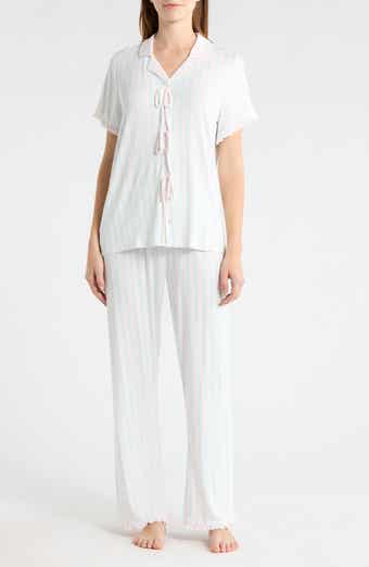 Bow Detail Stripe Pajamas