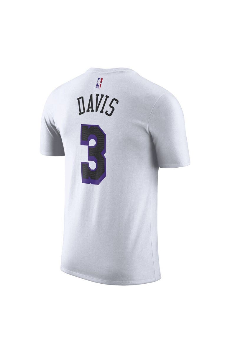 Nike Men's Nike Anthony Davis White Los Angeles Lakers 2022/23 City Edition Name & Number T-Shirt, Alternate, color, 