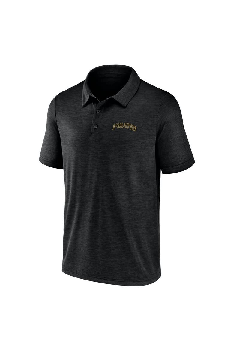 Men's  Black Pittsburgh Pirates Unstoppable Polo, Alternate, color, Black