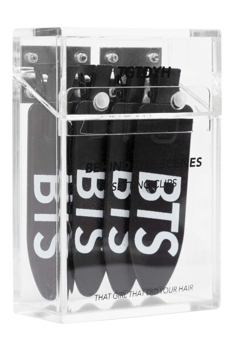 4-Pack BTS Hair Clips, Alternate, color, BLACK