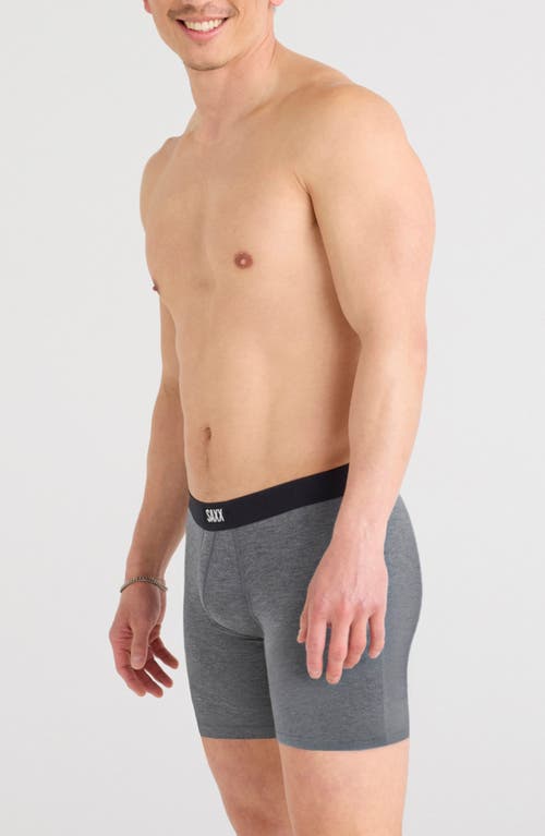 Saxx Vibe Xtra Soft Comfort Boxer Briefs In Gray