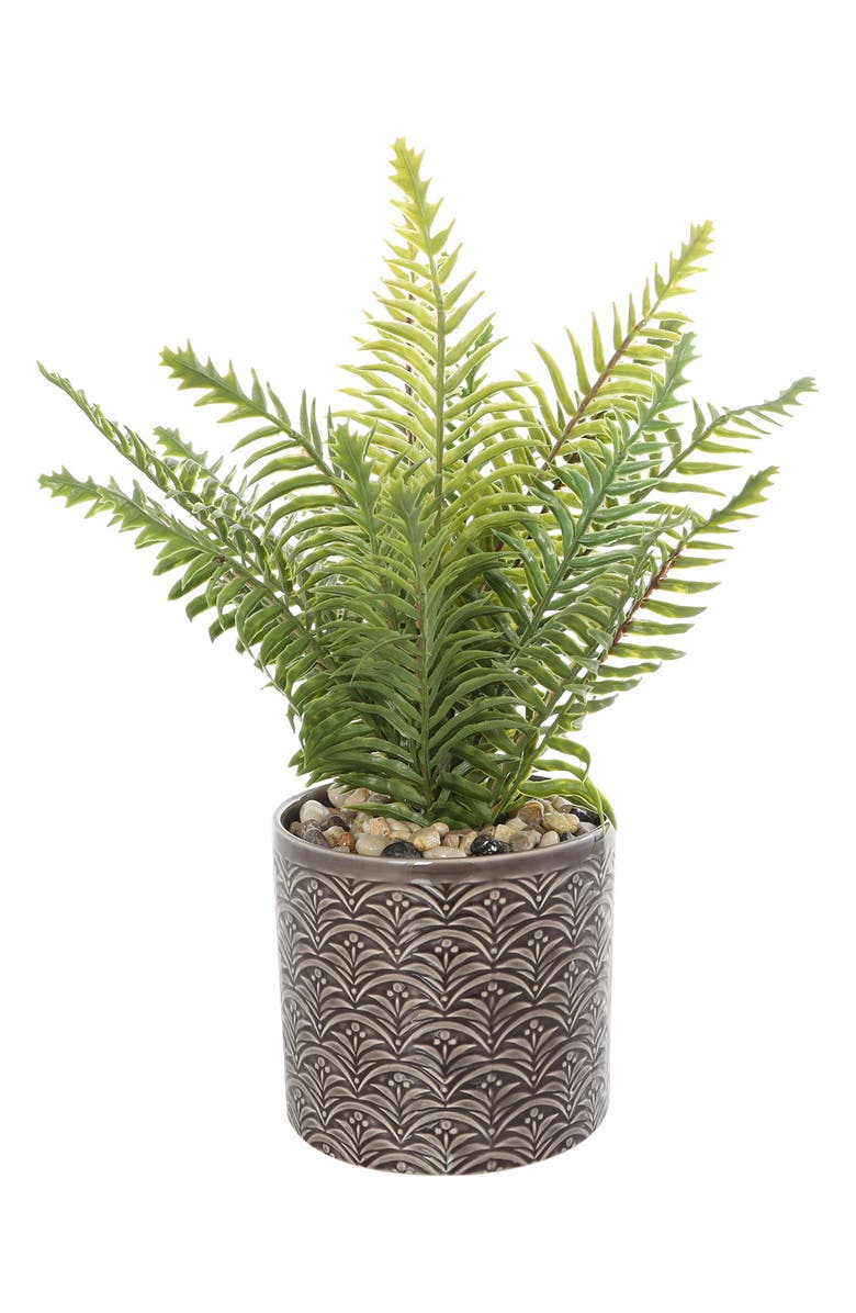 GINGER BIRCH STUDIO Green Faux Foliage Potted Artificial Plant, Alternate, color, 