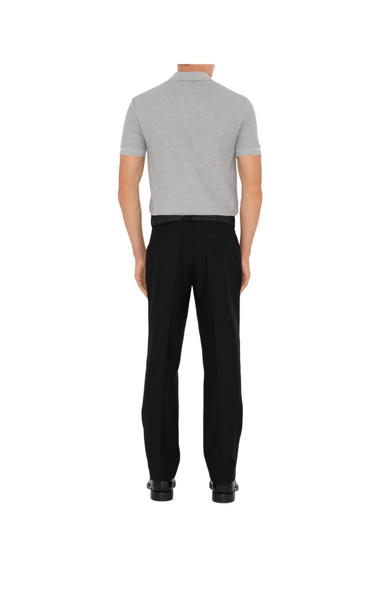 Burberry Cotton Polo Shirt, Alternate, color, Pale Grey Melange