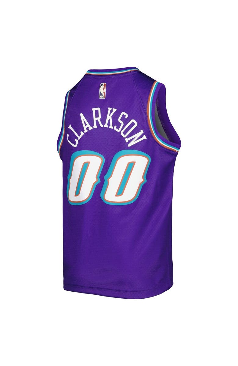 Nike Youth Nike Jordan Clarkson Purple Utah Jazz 2022/23 Swingman Jersey - Classic Edition, Alternate, color,