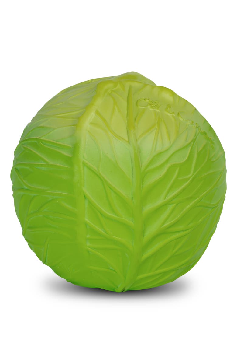 Oli&Carol Green Cabbage Teether, Main, color,
