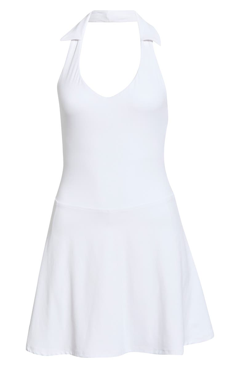 Year of Ours Studio Polo Halter Dress, Alternate, color, White