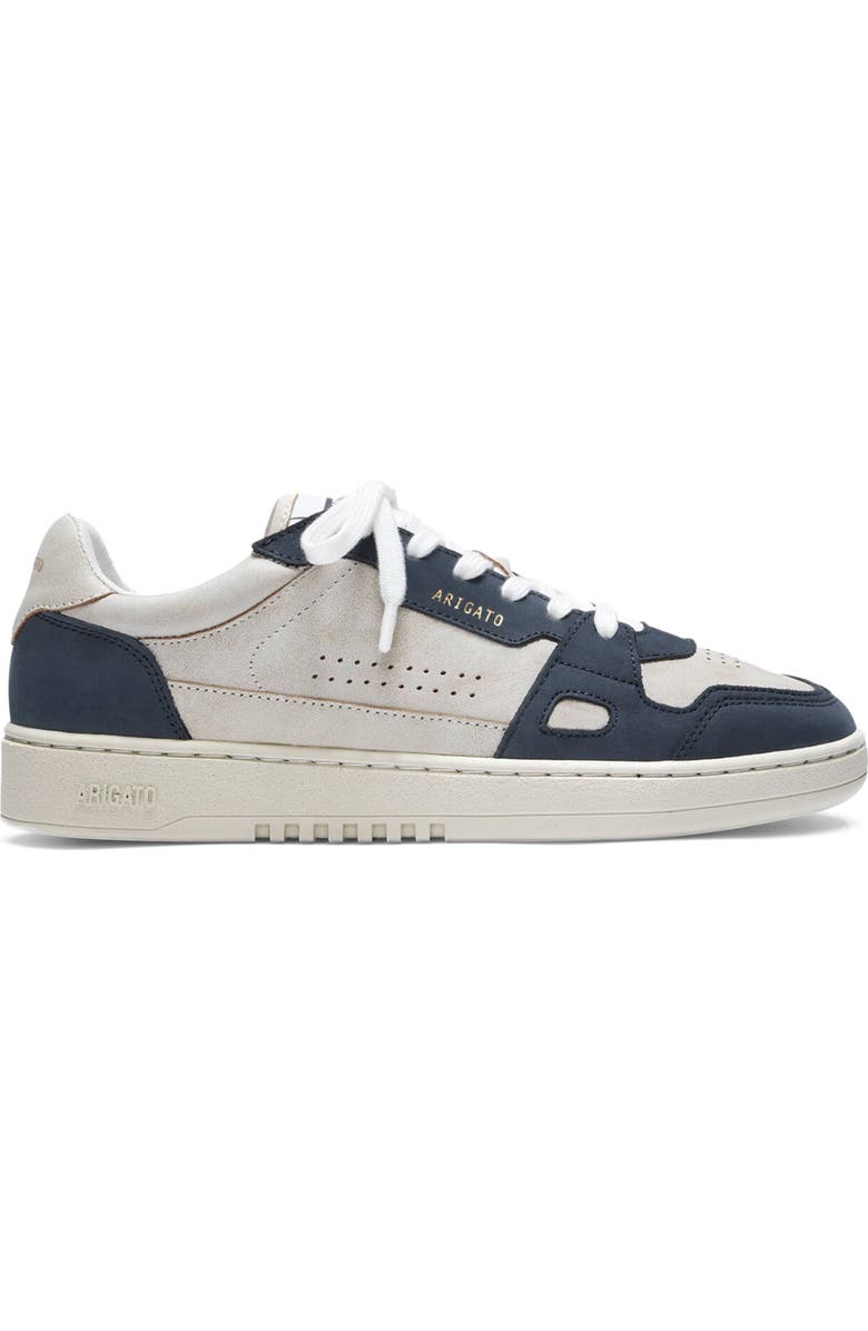 Axel Arigato Dice Lo Cracked Leather Sneaker, Main, color, Beige/Blue