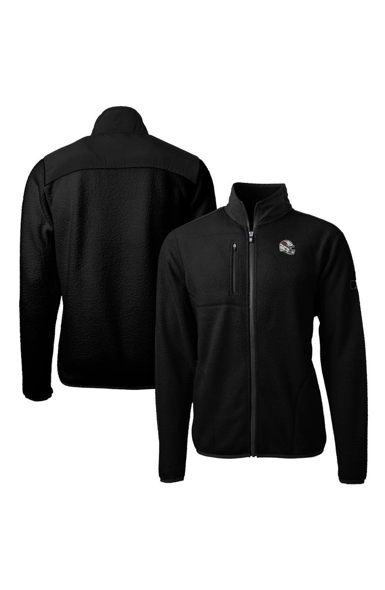 Cutter & Buck Men's Cutter & Buck  Black Arizona Cardinals Helmet Cascade Eco Sherpa Fleece Full-Zip Jacket, Main, color, 