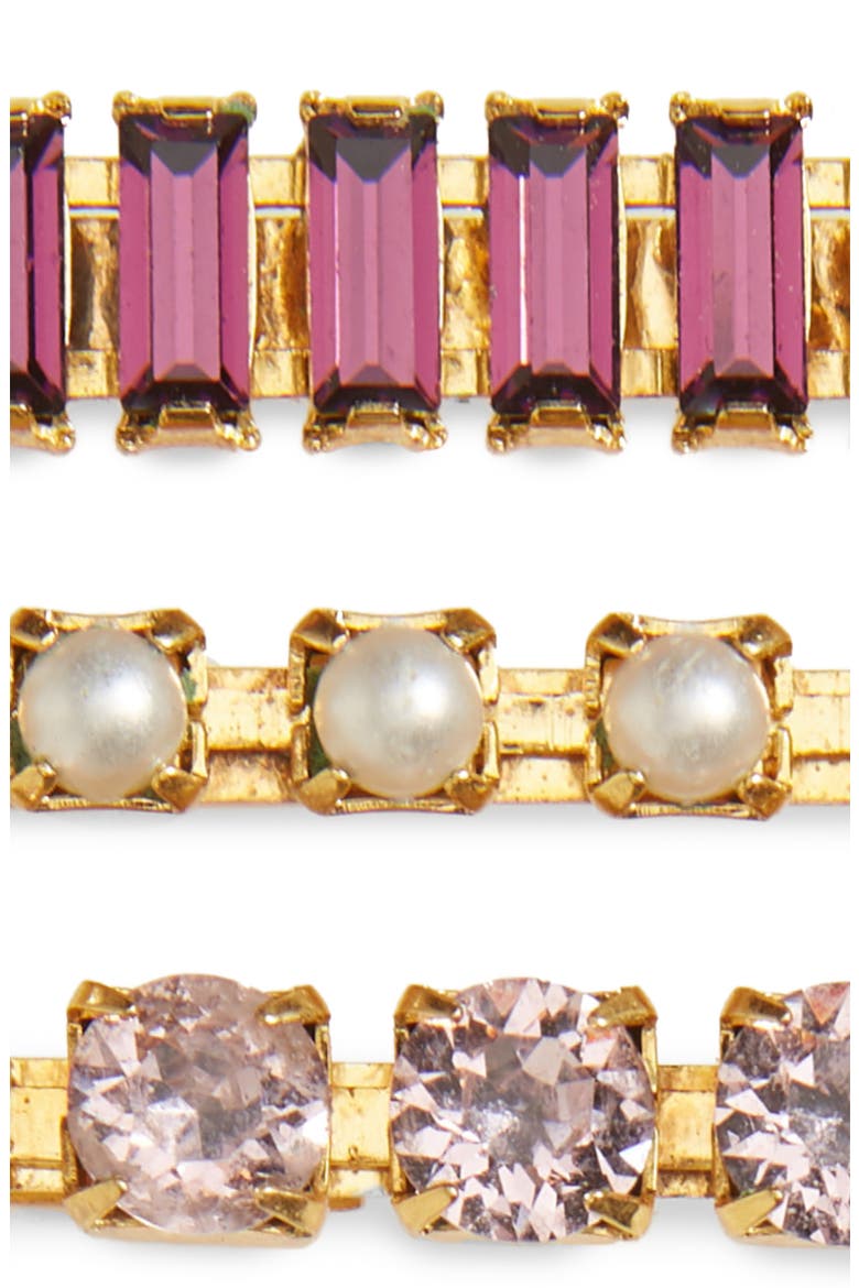 3-Pack Crystal Bobby Pins, Alternate, color, LILAC/ GOLD