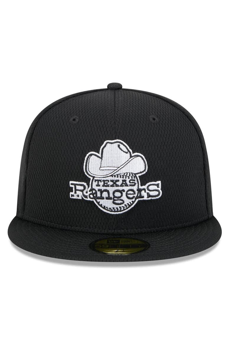 New Era Men's New Era Black Texas Rangers 2025 MLB Clubhouse 59FIFTY Fitted Hat, Alternate, color, 