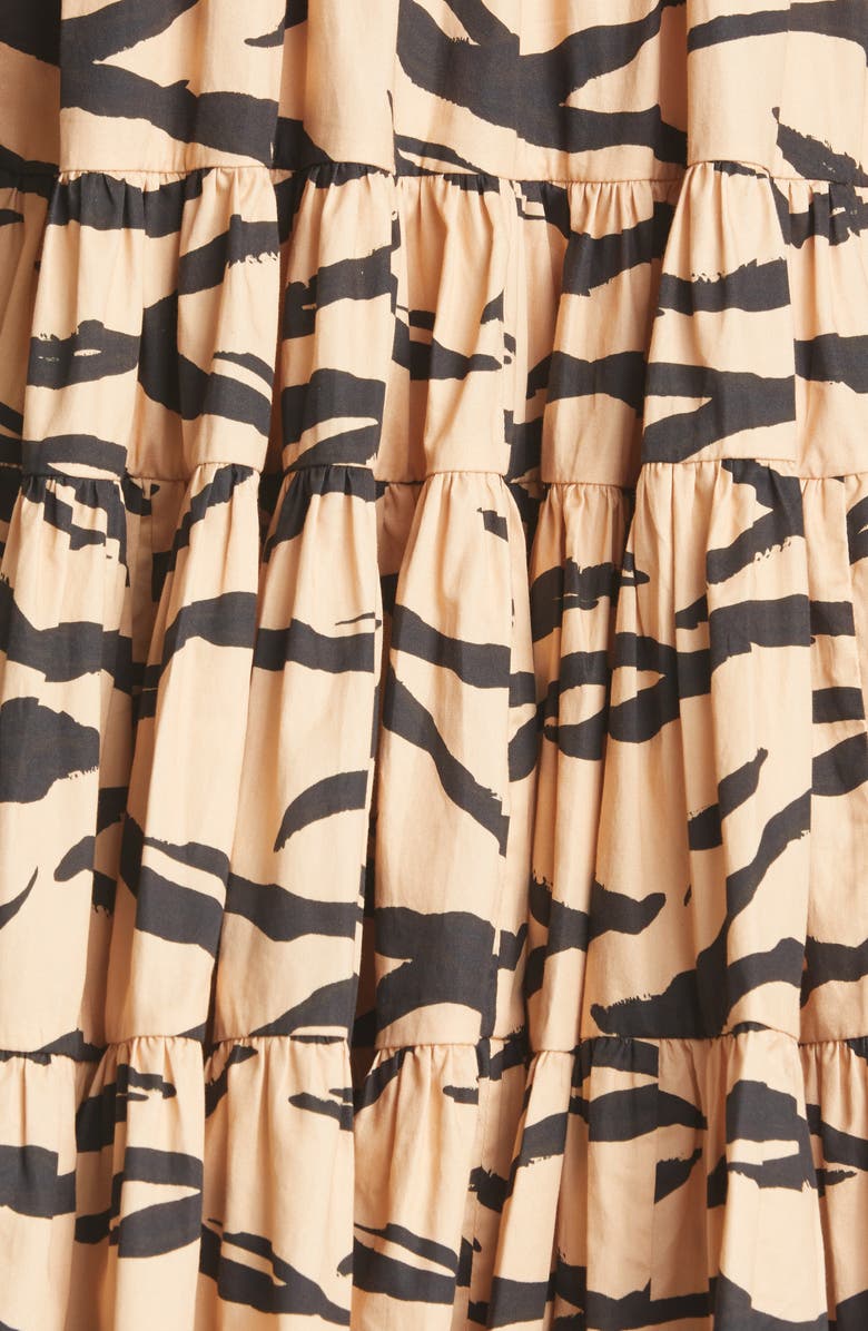 Aje Nouveau Smock Long Sleeve Minidress, Alternate, color, 