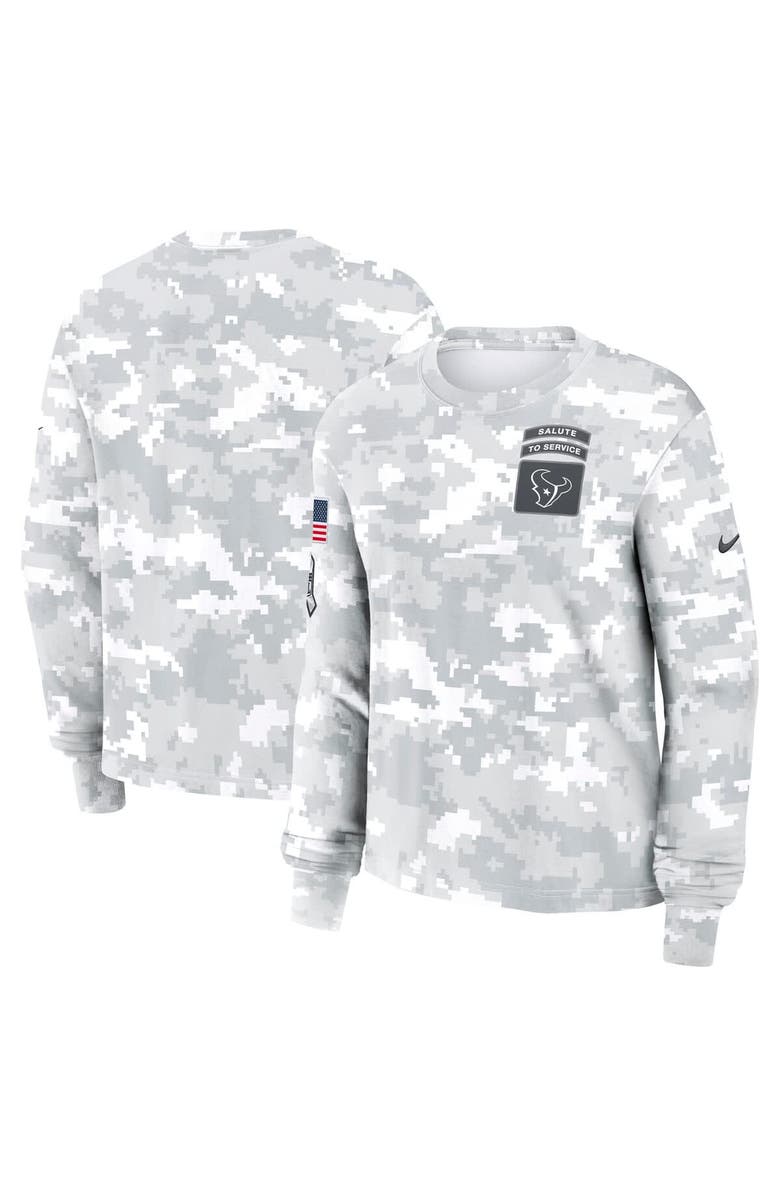 Nike Women's Nike White Houston Texans 2024 Salute To Service Long Sleeve T-Shirt, Alternate, color, 