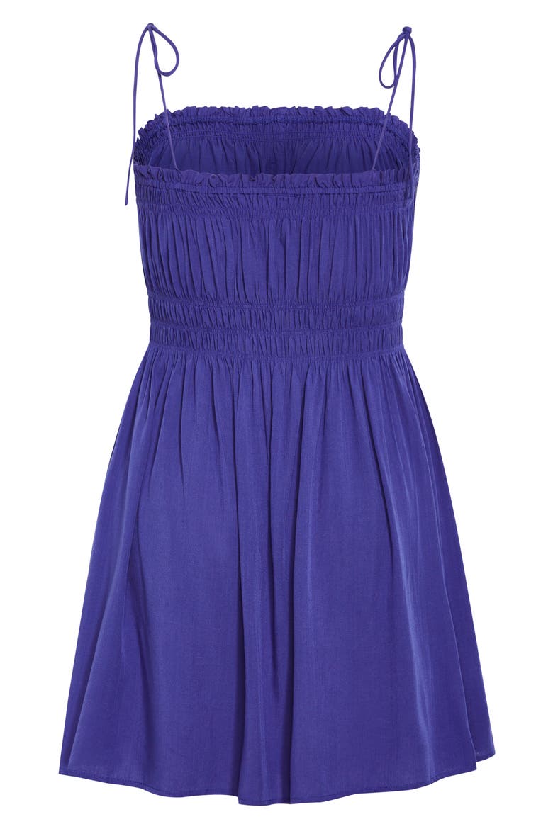 Lyla Tie Strap Fit & Flare Sundress, Alternate, color, OCEAN