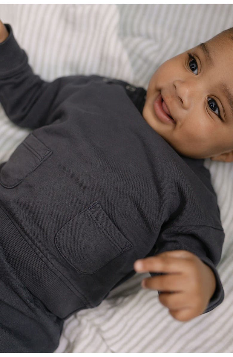 Pehr Organic Cotton French Terry Sweatshirt, Alternate, color, Ink Blue