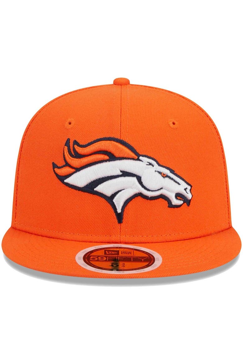 Youth New Era Orange Denver Broncos  Main 59FIFTY Fitted Hat, Alternate, color, Orange