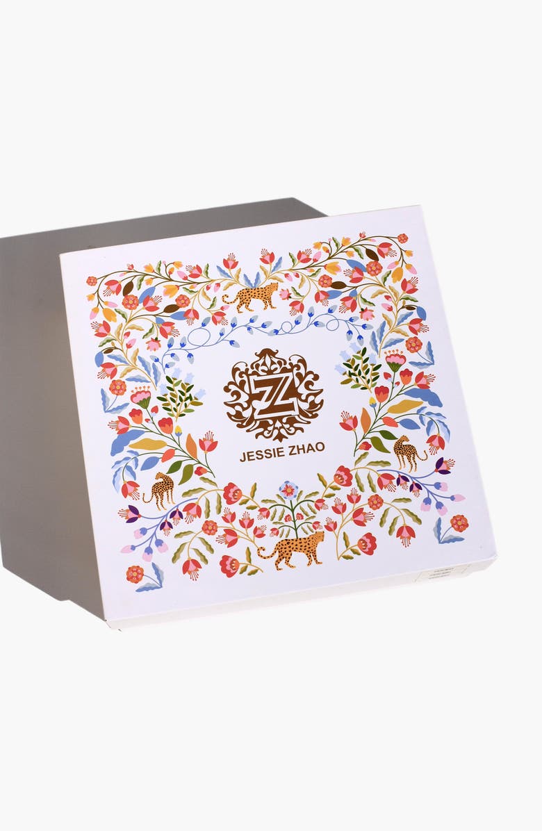 Jessie Zhao New York Amazon Rainforest Bone China Dessert Plate, Alternate, color, Blue