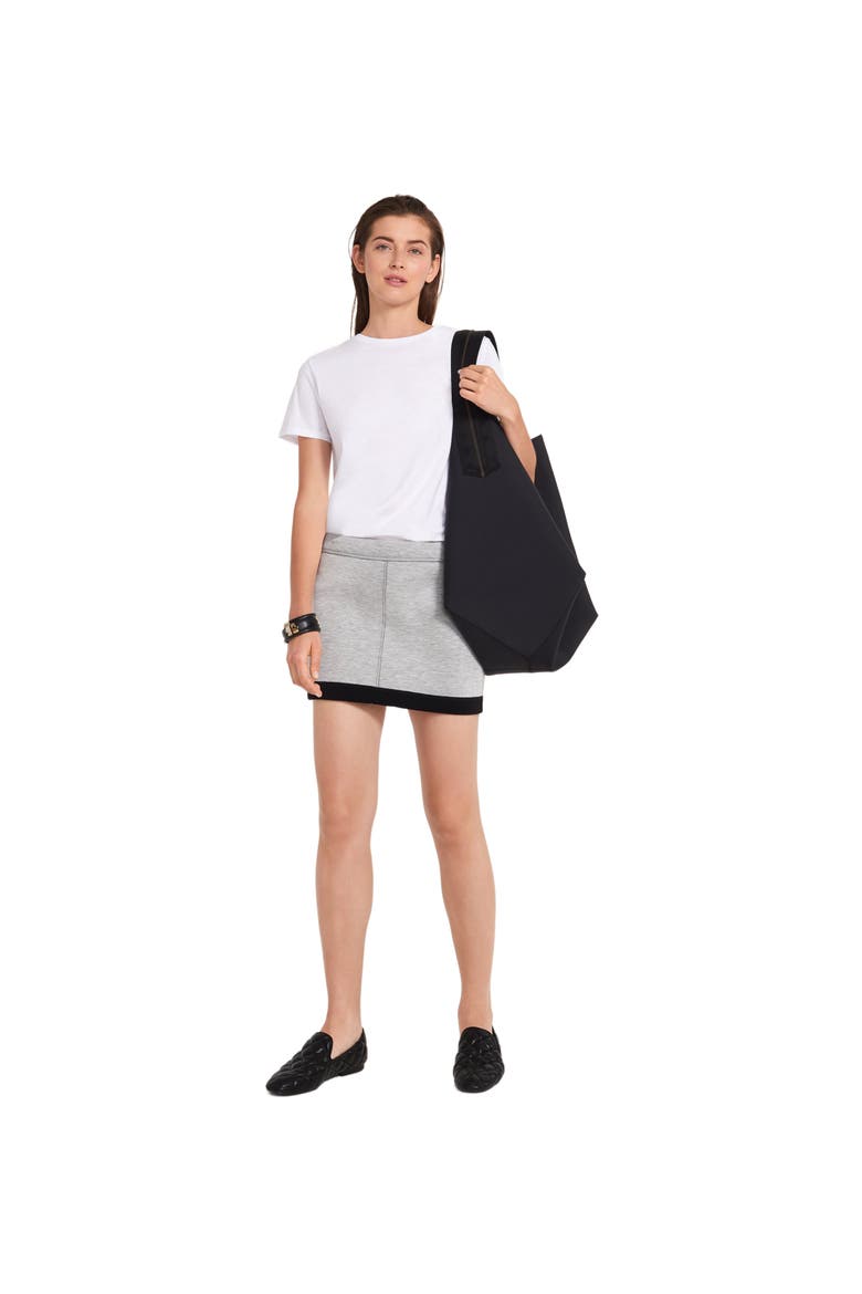 The Reversible Sweat Skirt, Main, color, Black/Gray