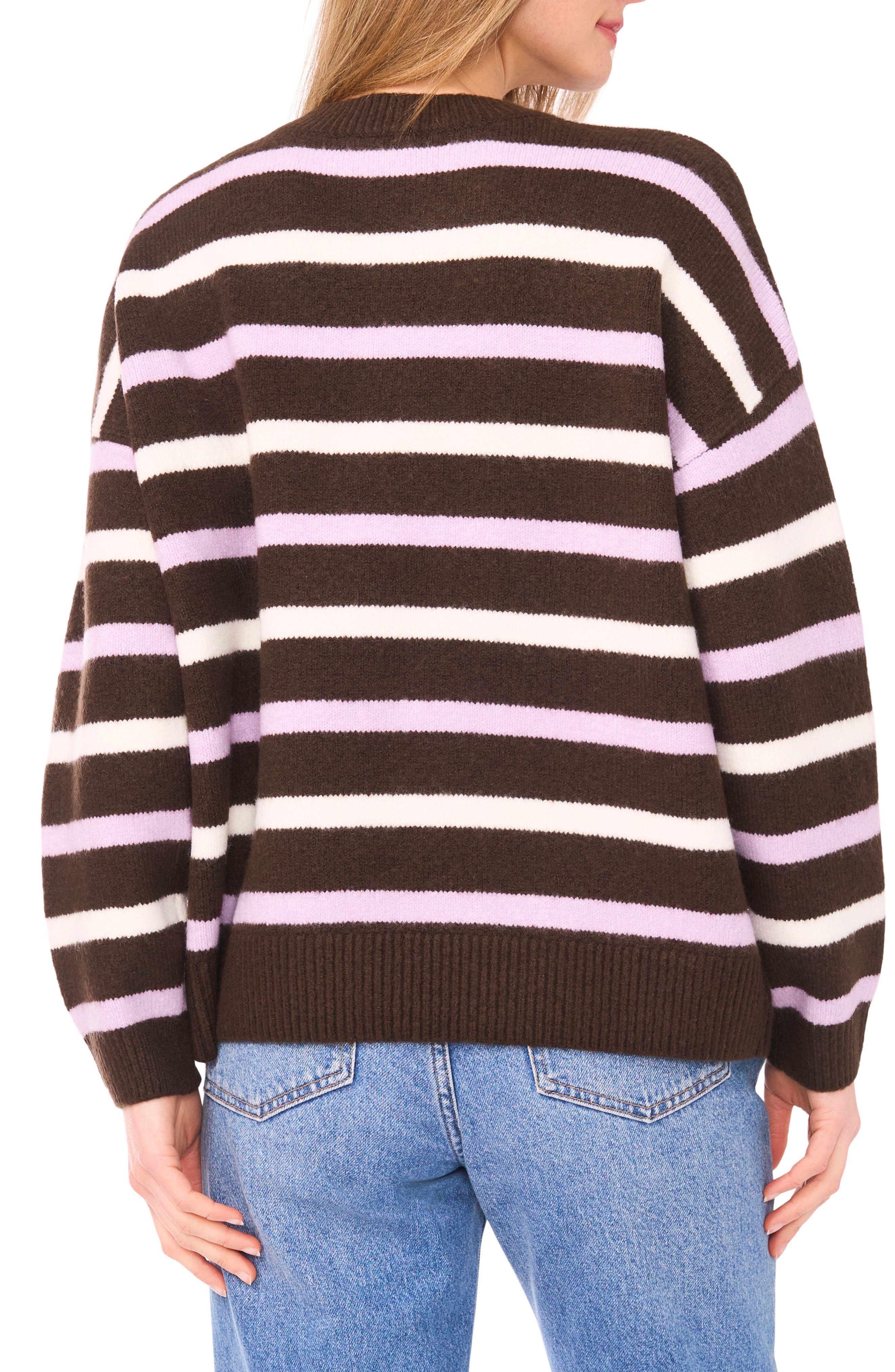 Embroidered Striped Sweater - image 2