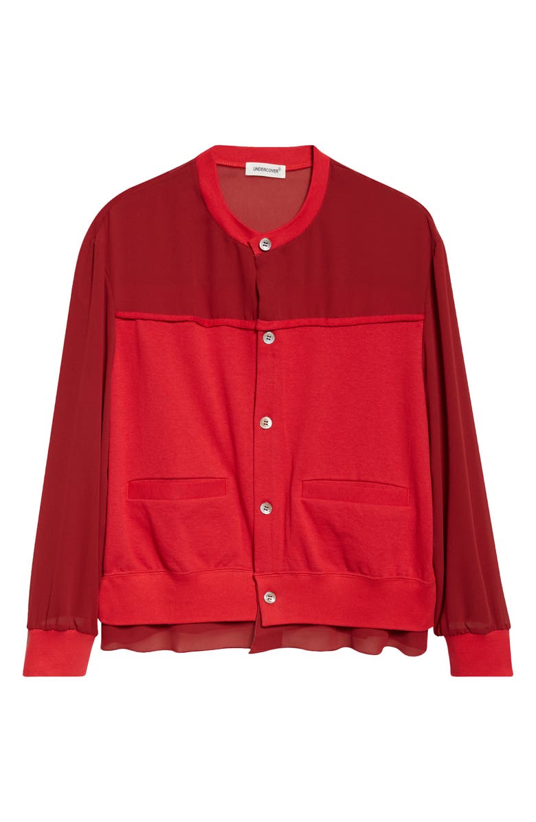 Undercover Spliced Cardigan, Main, color, Red