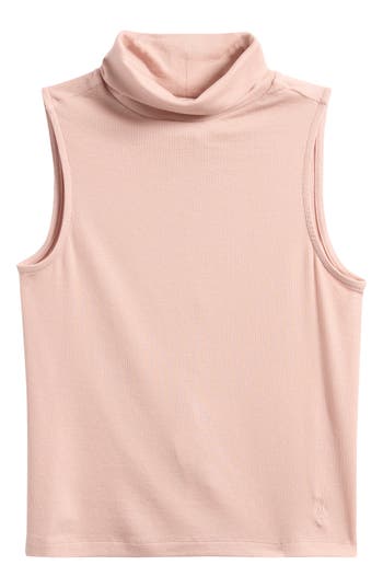 Allsaints Bec Turtleneck Tank In Pink