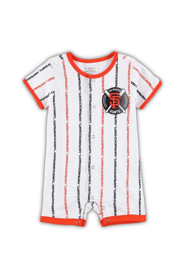 Infant White San Francisco Giants Ball Hitter Coverall, Main, color, White
