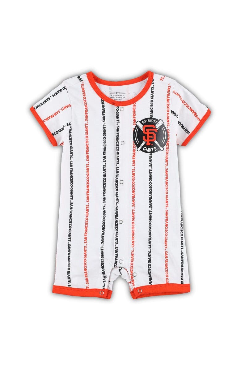 Outerstuff Infant White San Francisco Giants Ball Hitter Coverall, Main, color, White