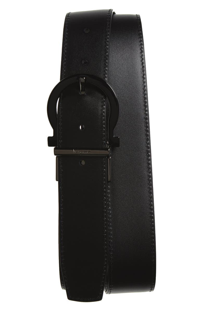 FERRAGAMO Salvatore Ferragamo Reversible Calfskin Leather Belt, Alternate, color,