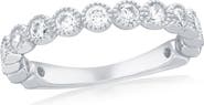 SIMONA Round Cubic Zirconia Beaded Ring