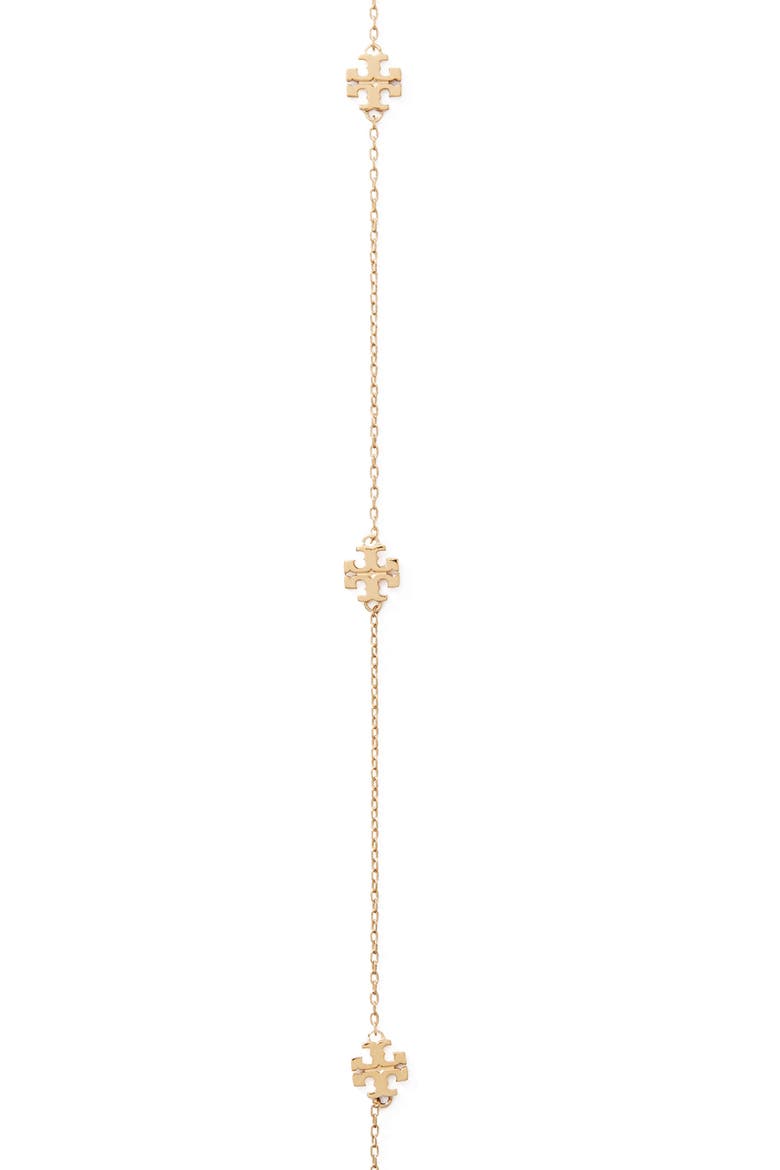 Long Icon Necklace, Alternate, color, TORY GOLD