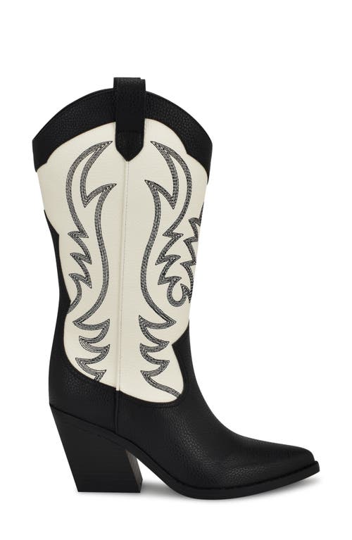 Nine West Keeks Western Boot In White