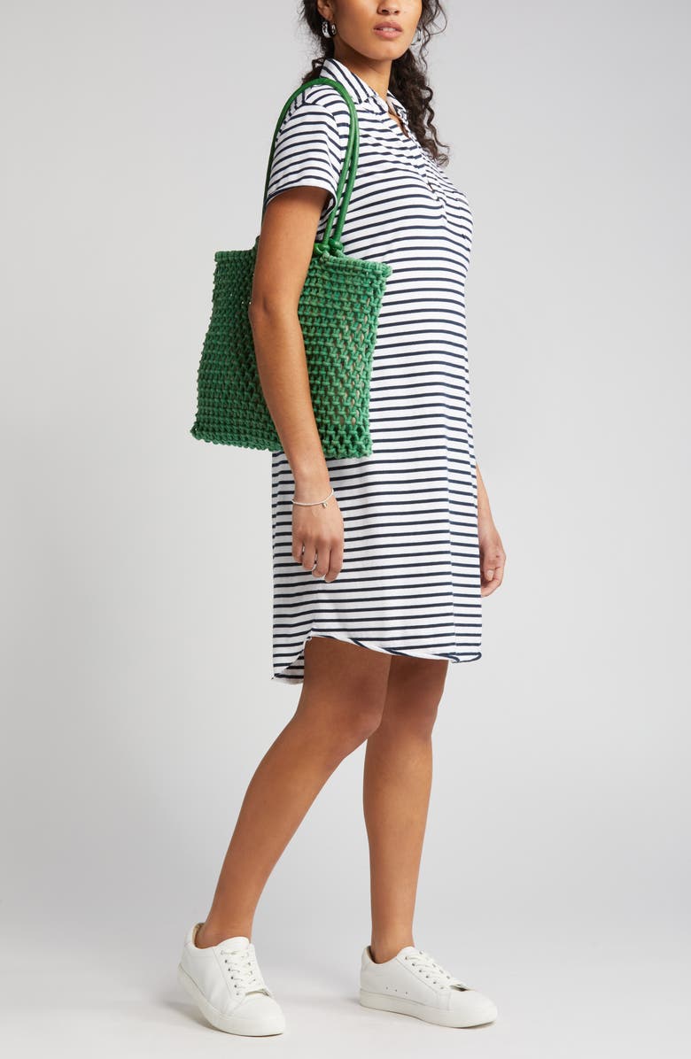 Frank & Eileen Lauren Stripe Polo Dress, Main, color, 