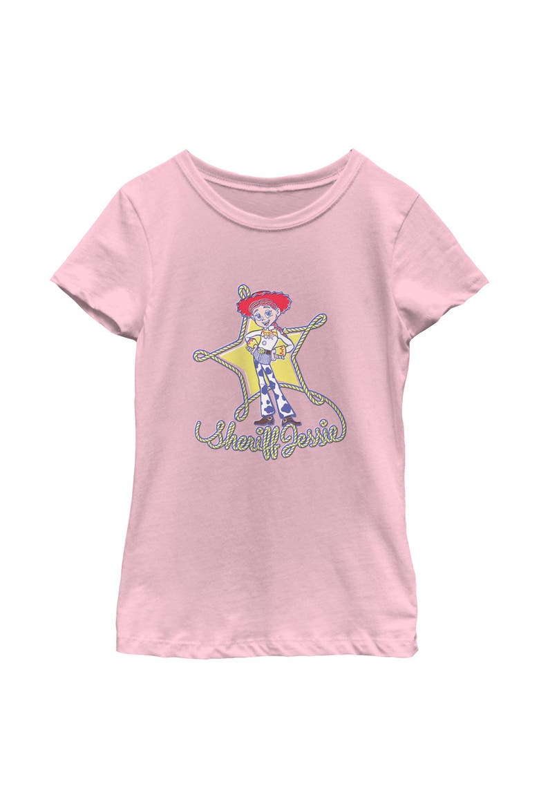 Girl's Toy Story 5 Sheriff Jessie Icon  Graphic T-Shirt, Main, color, Light Pink