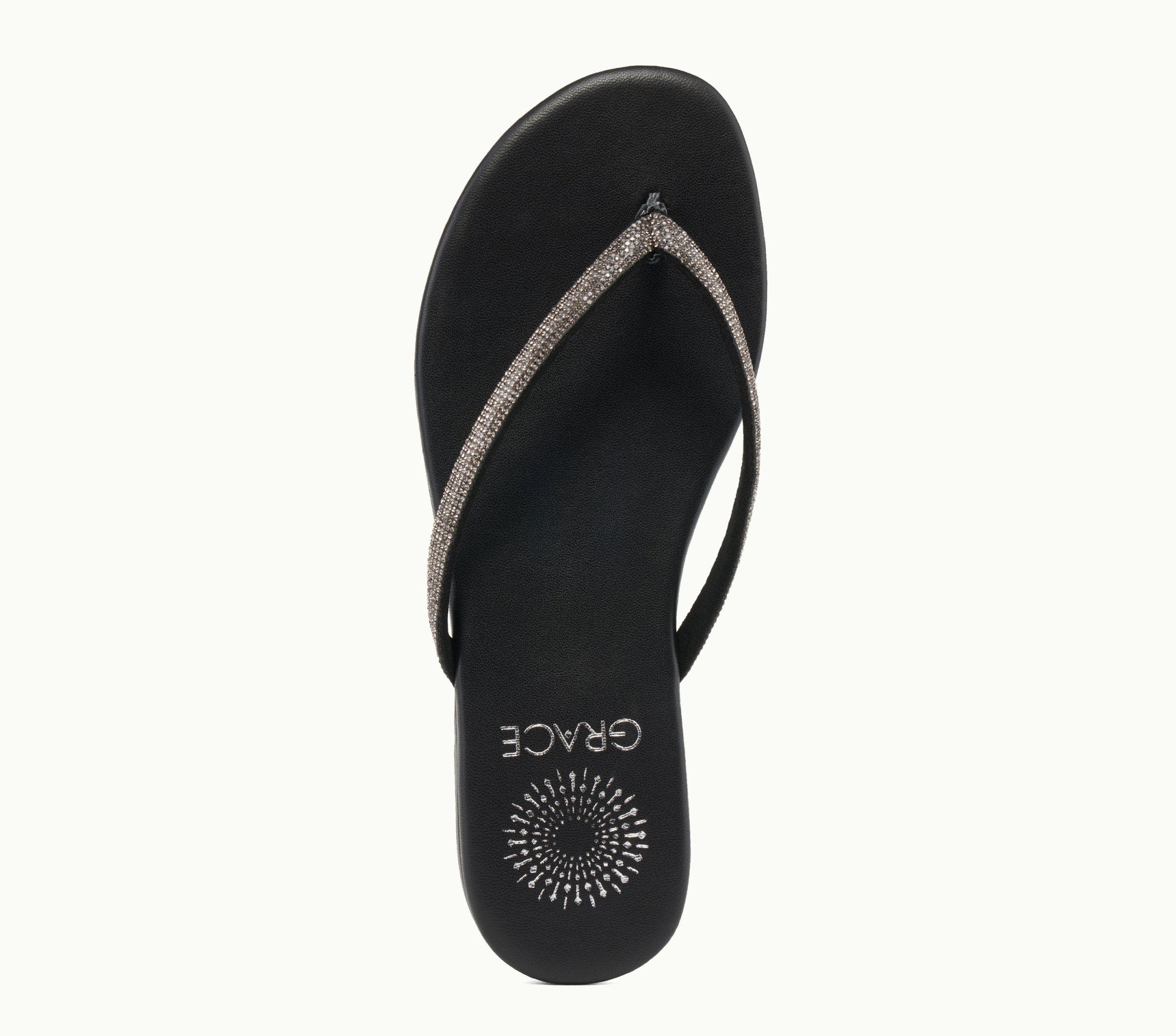 Grace Footwear Sunset Flip-Flop Sandal, Alternate, color, Pewter