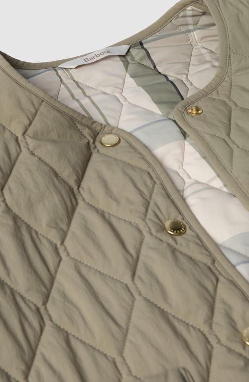 Barbour Monroe Quilted Jacket In Dusky Green Rosemary
