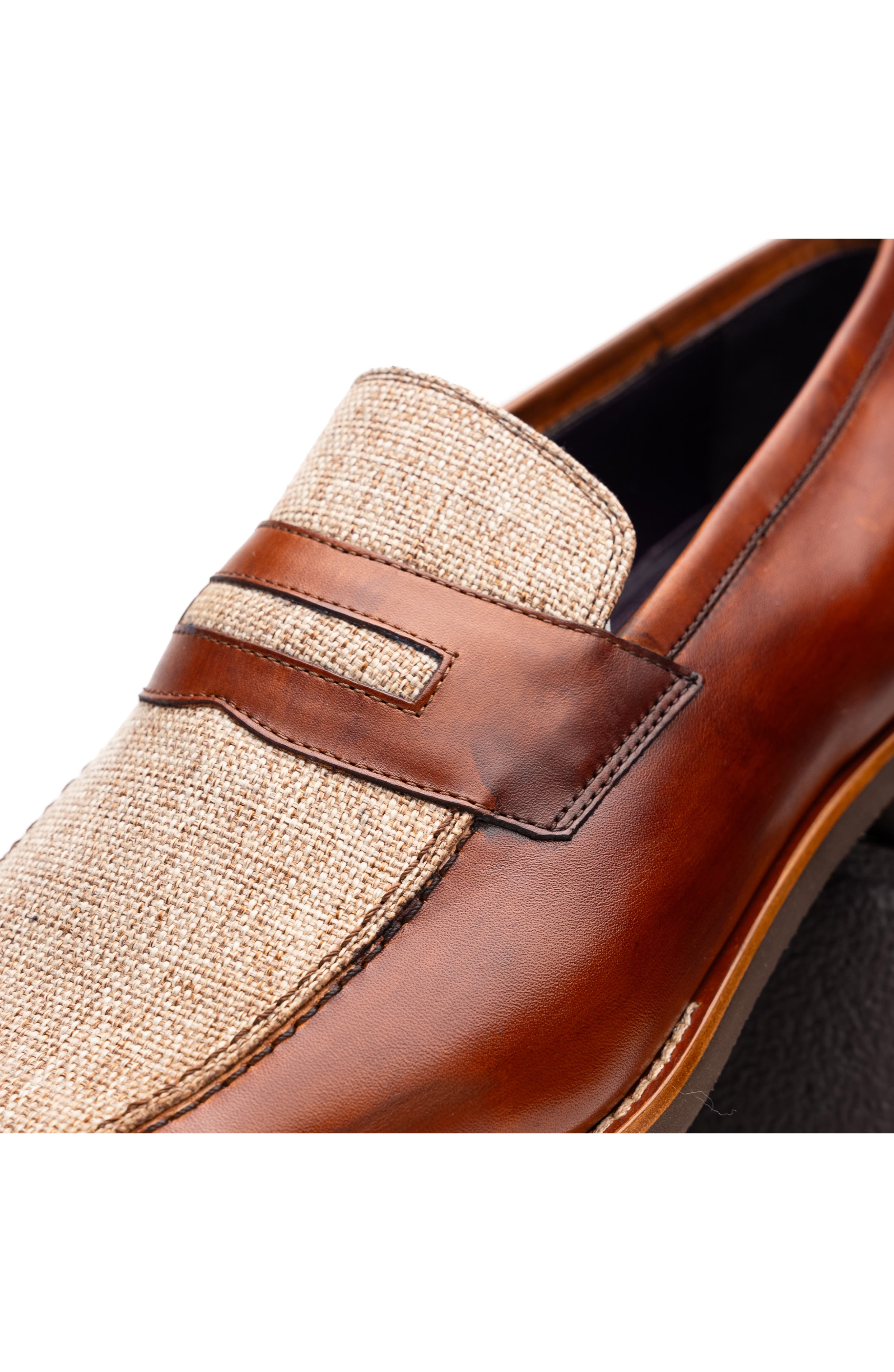 Zelli Italia Lago Penny Loafer, Alternate, color, Cognac