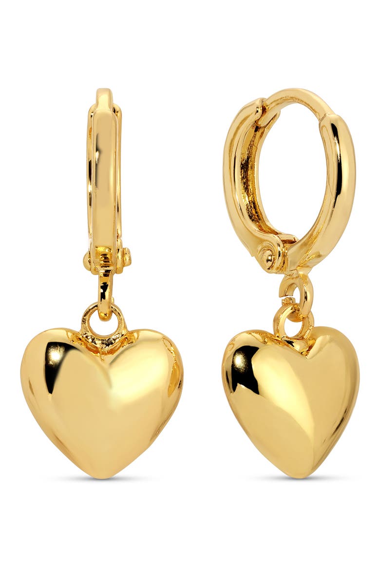 Set of 3 Assorted Drop Huggie Hoop Earrings, Alternate, color, GOLD